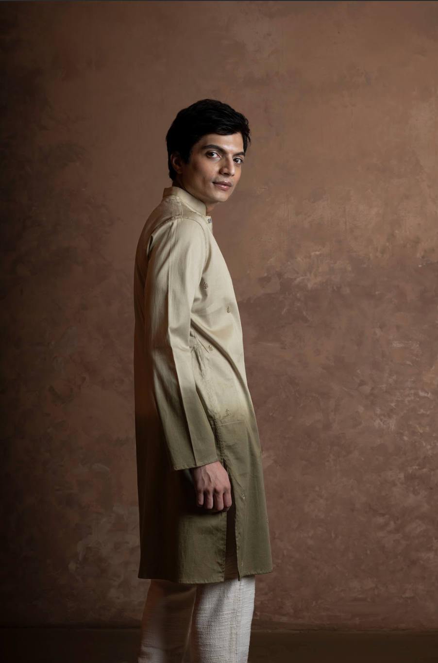 Bouquet kurta - Olive
