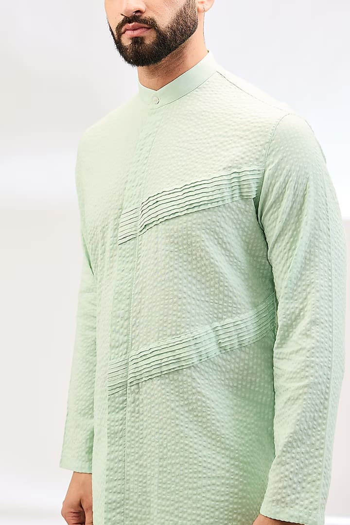 MINT PLEAT KURTA