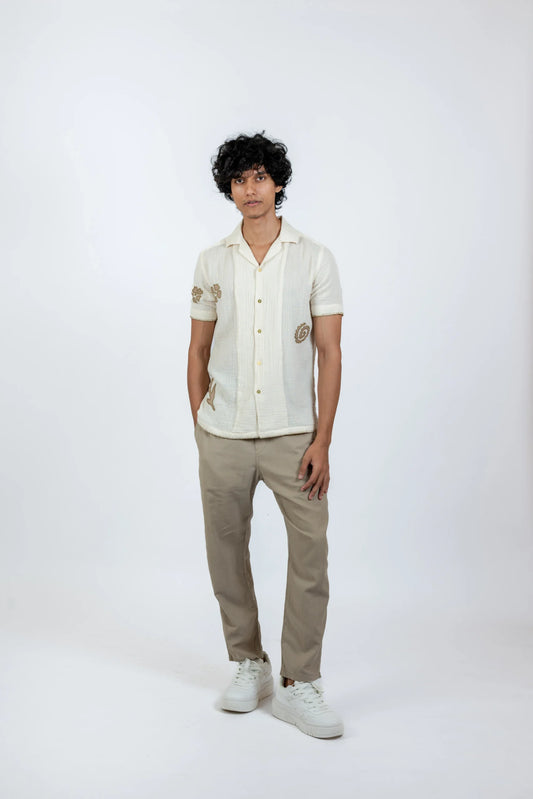 ORGANIC APPLIQUE (Ivory + Olive)