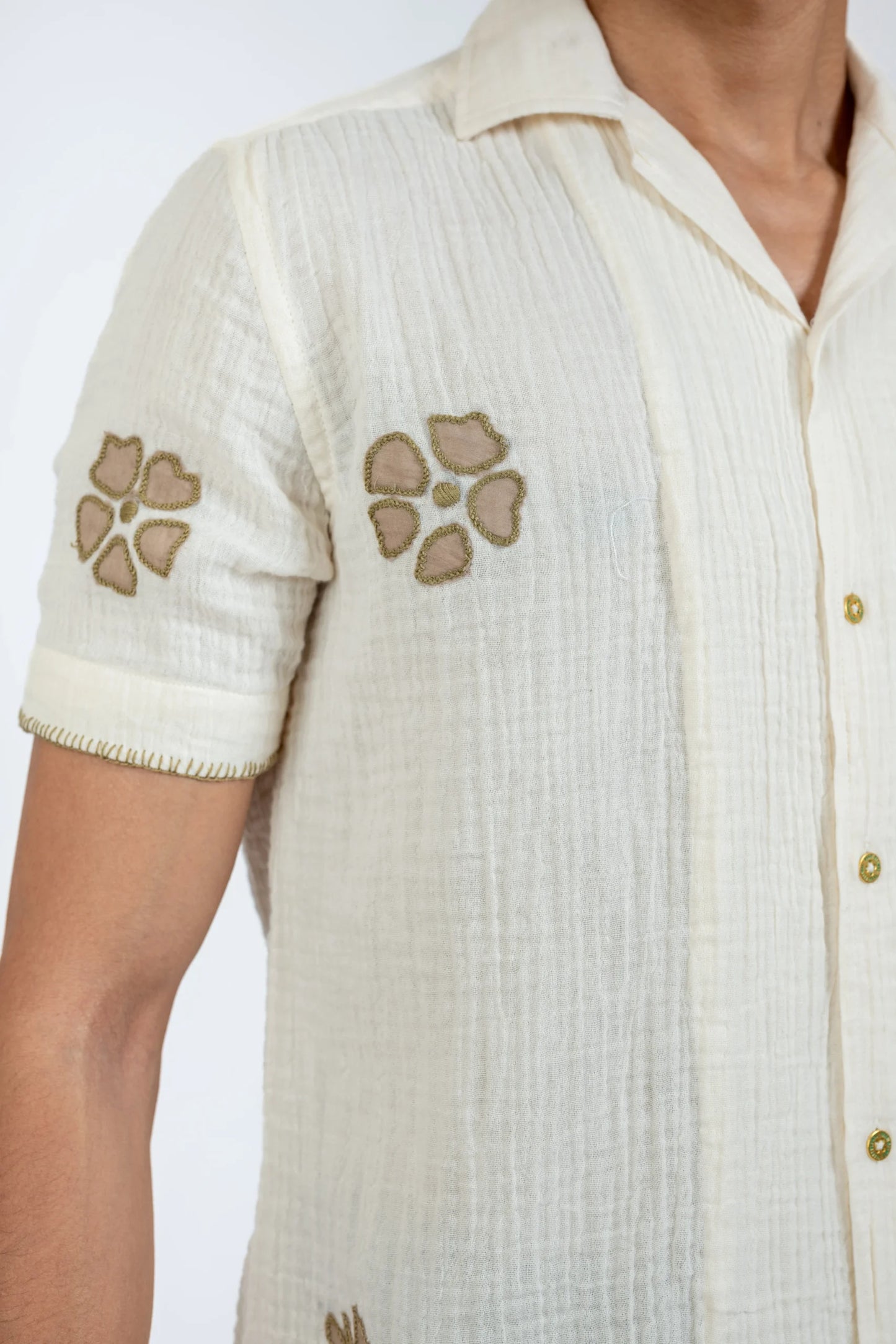 ORGANIC APPLIQUE (Ivory + Olive)