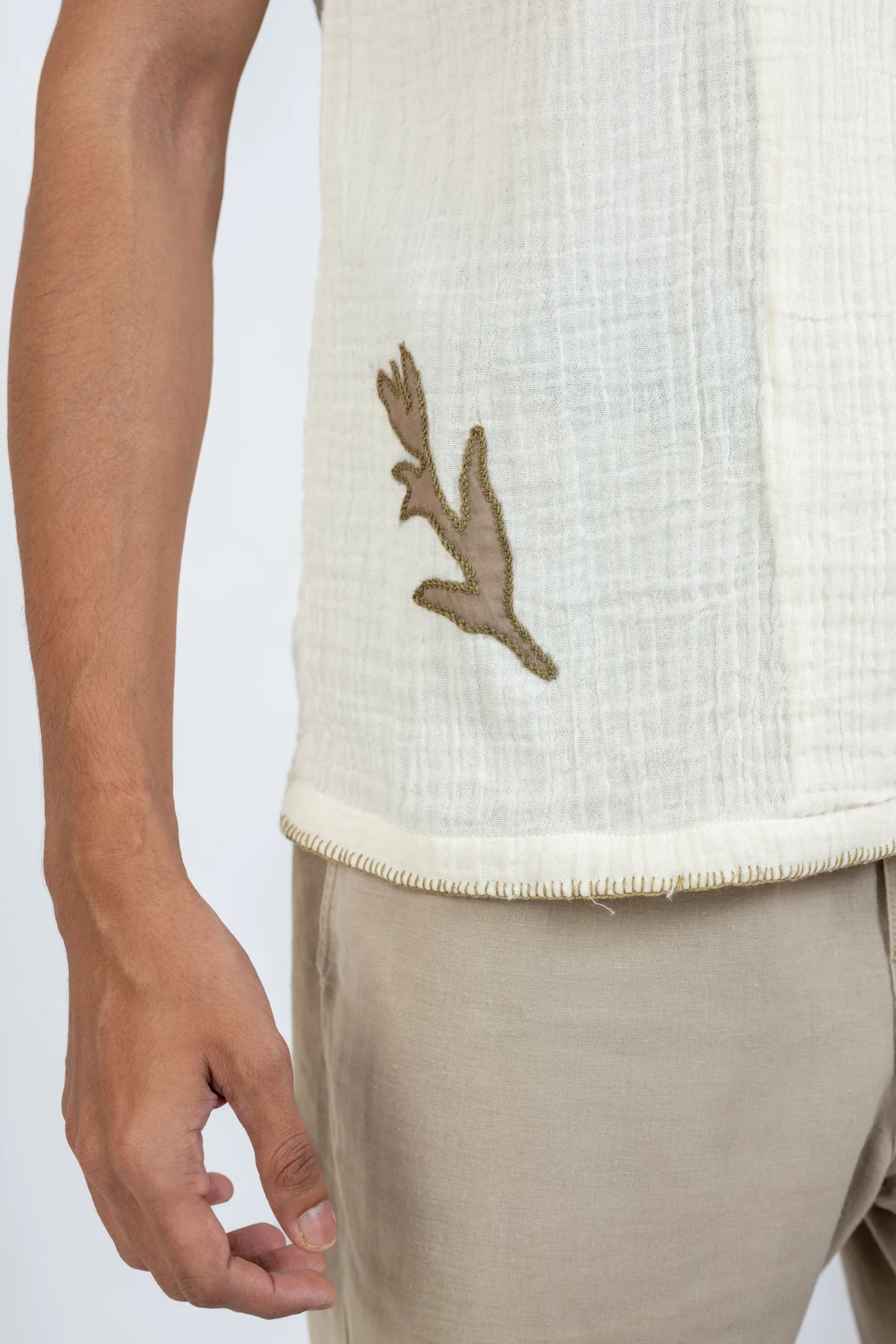 ORGANIC APPLIQUE (Ivory + Olive)