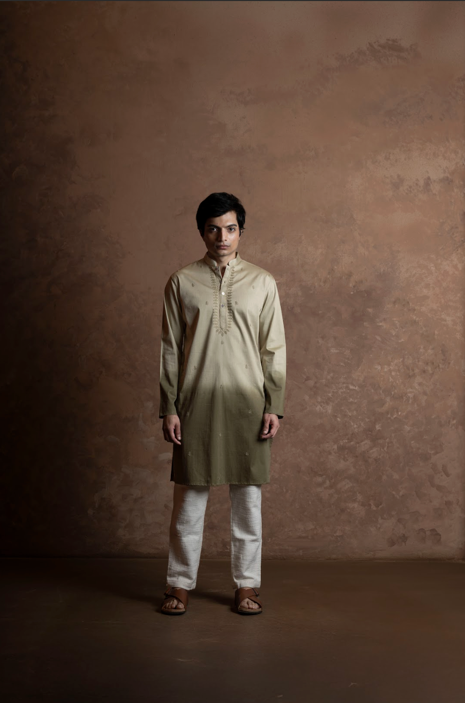 Bouquet kurta - Olive