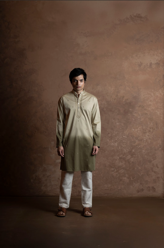 Bouquet kurta - Olive