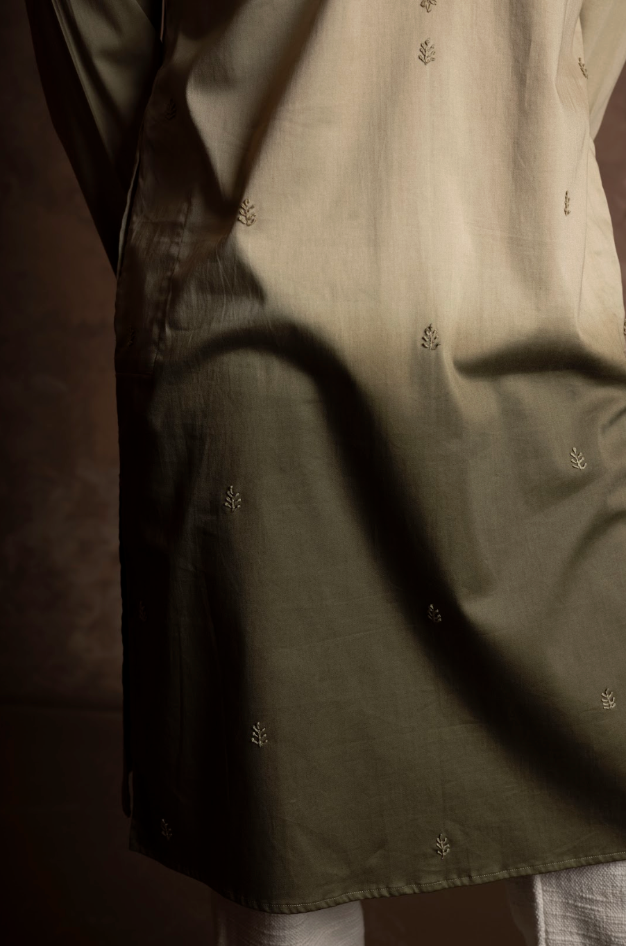 Bouquet kurta - Olive