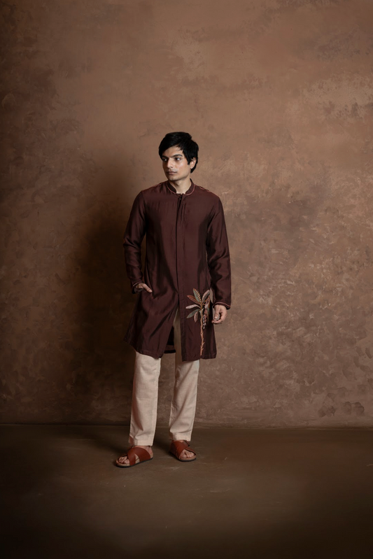 Palm kurta - Brown