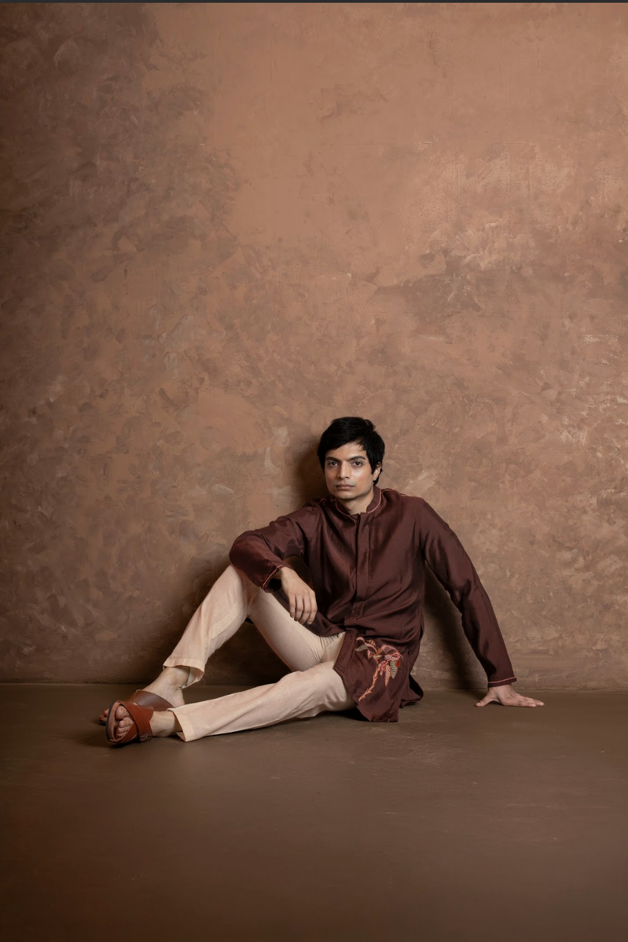 Palm kurta - Brown