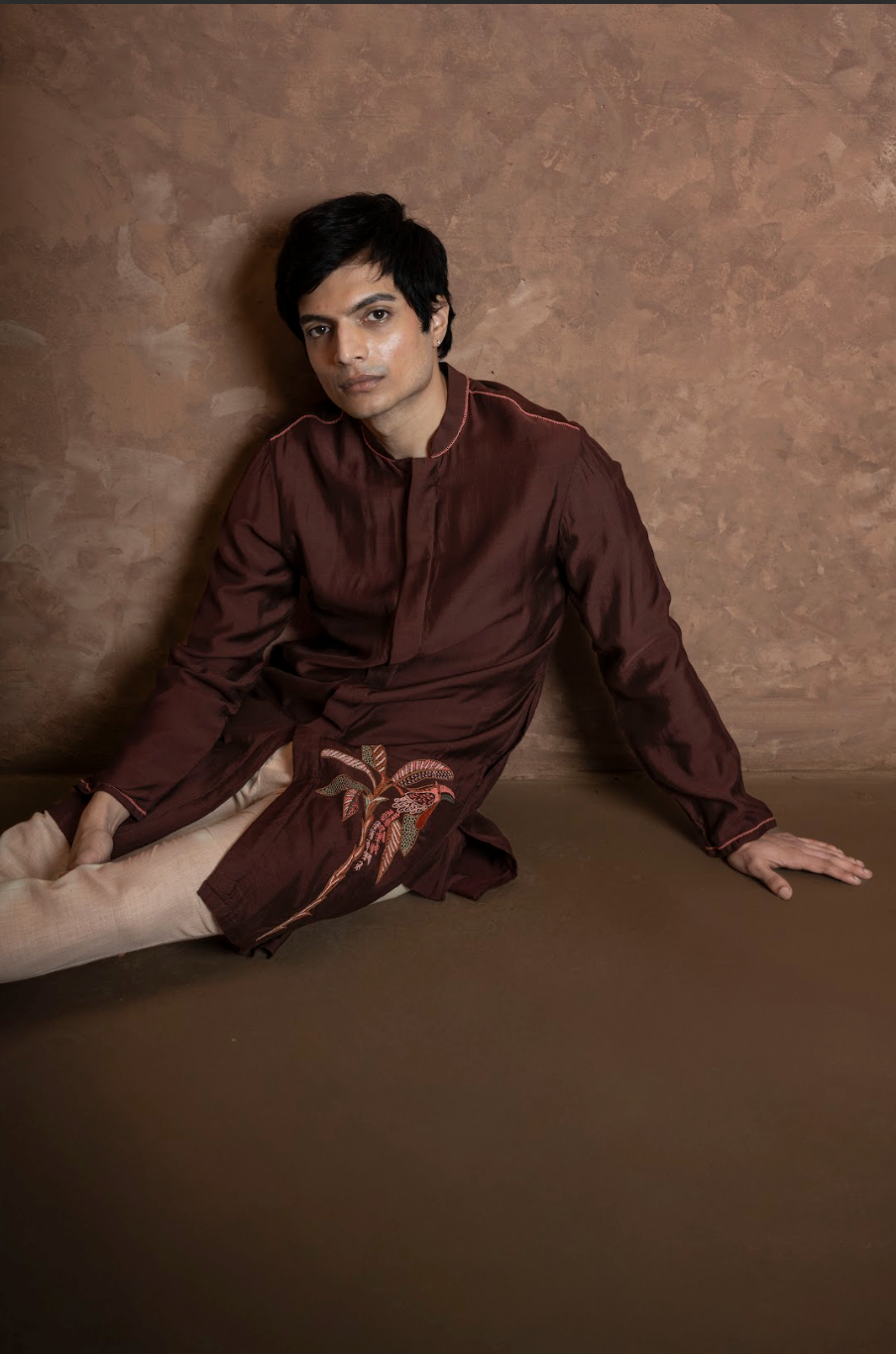 Palm kurta - Brown