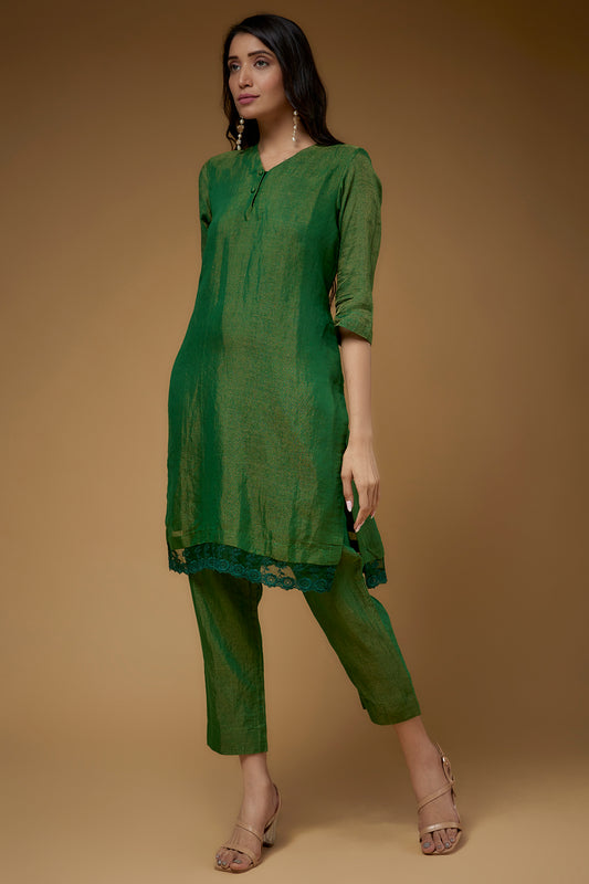 Zinnia Kurta Set Green