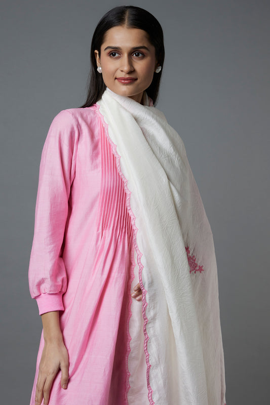 CHANDREI DRESS+STOLE Pink