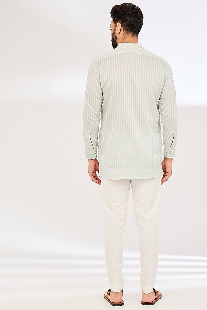 MINT STRIPE KURTA