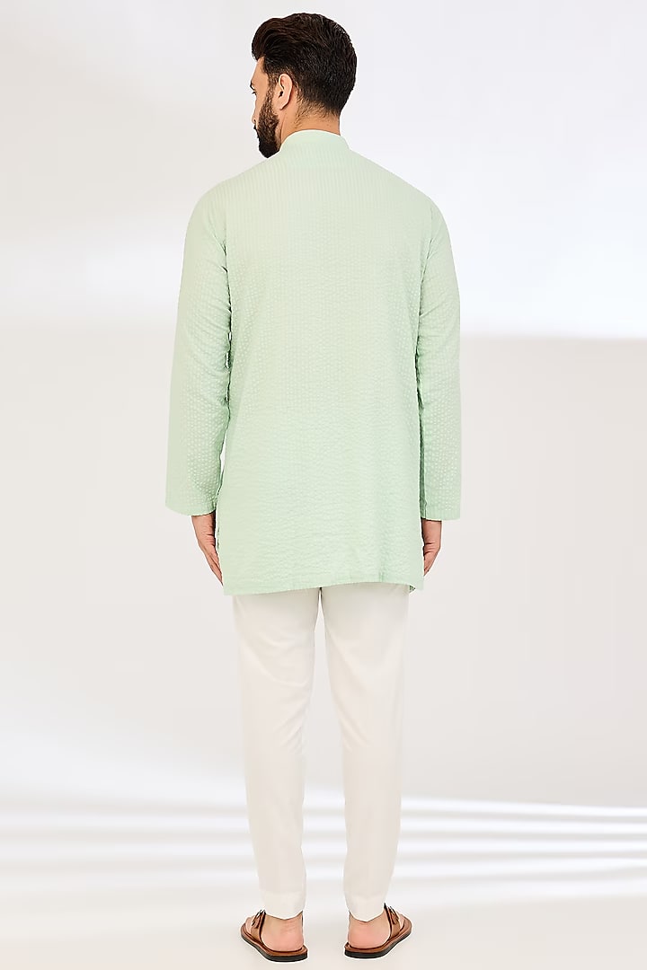 MINT PLEAT KURTA