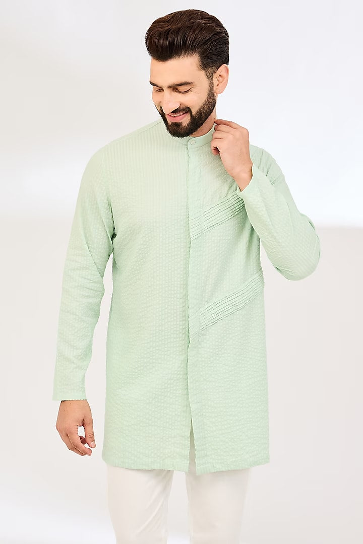 MINT PLEAT KURTA