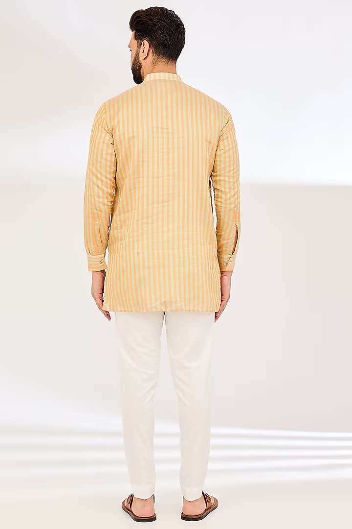 ORANGE STRIPE KURTA